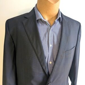 🇩🇪HUGO BOSS  Dark Blue Sport Coat Classic Notched Lapel, The James/Sharp